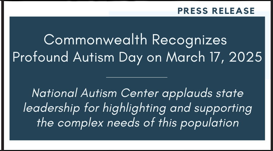 National Autism Center Press Release